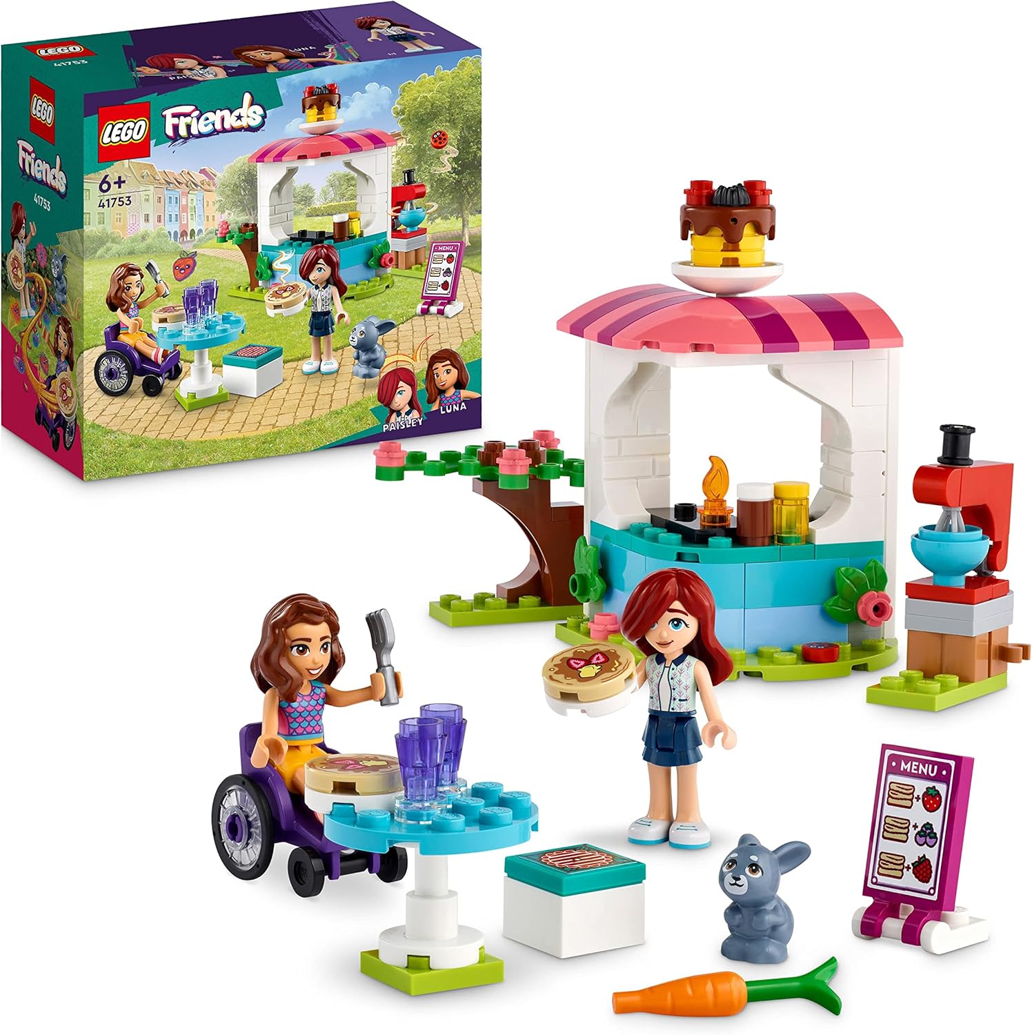 LEGO Friends Pancake Shop 41753 Toy Making Set Featuring 2 Mini Dolls and Accessories