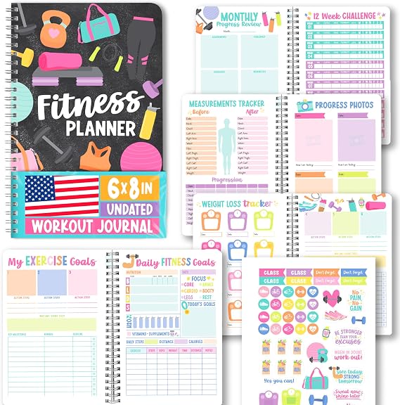 Fitness Journal for Women - Workout Journal for Women, Workout Log Book