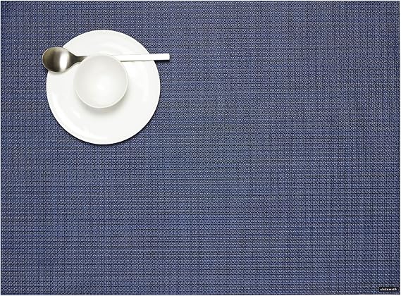 Chilewich Mini Basketweave Placemats, Woven Rectangle Placemats Set of 20