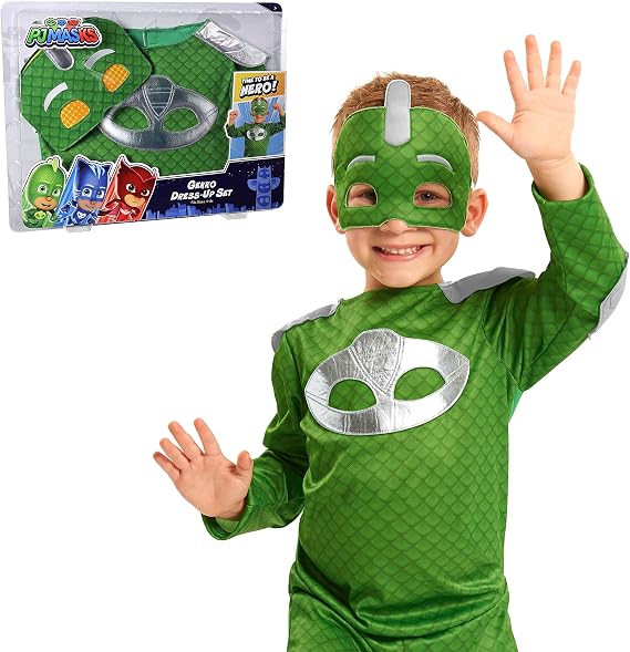 PJ Masks Turbo Blast, Includes Full Body Outfit and Matching Fabric Mask, Kids Toys for Ages 3 Up by Just Play
