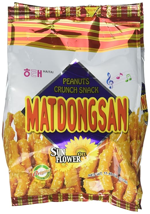 Haitai Matdongsan Peanut Crunch Snack, 11.46 Ounce