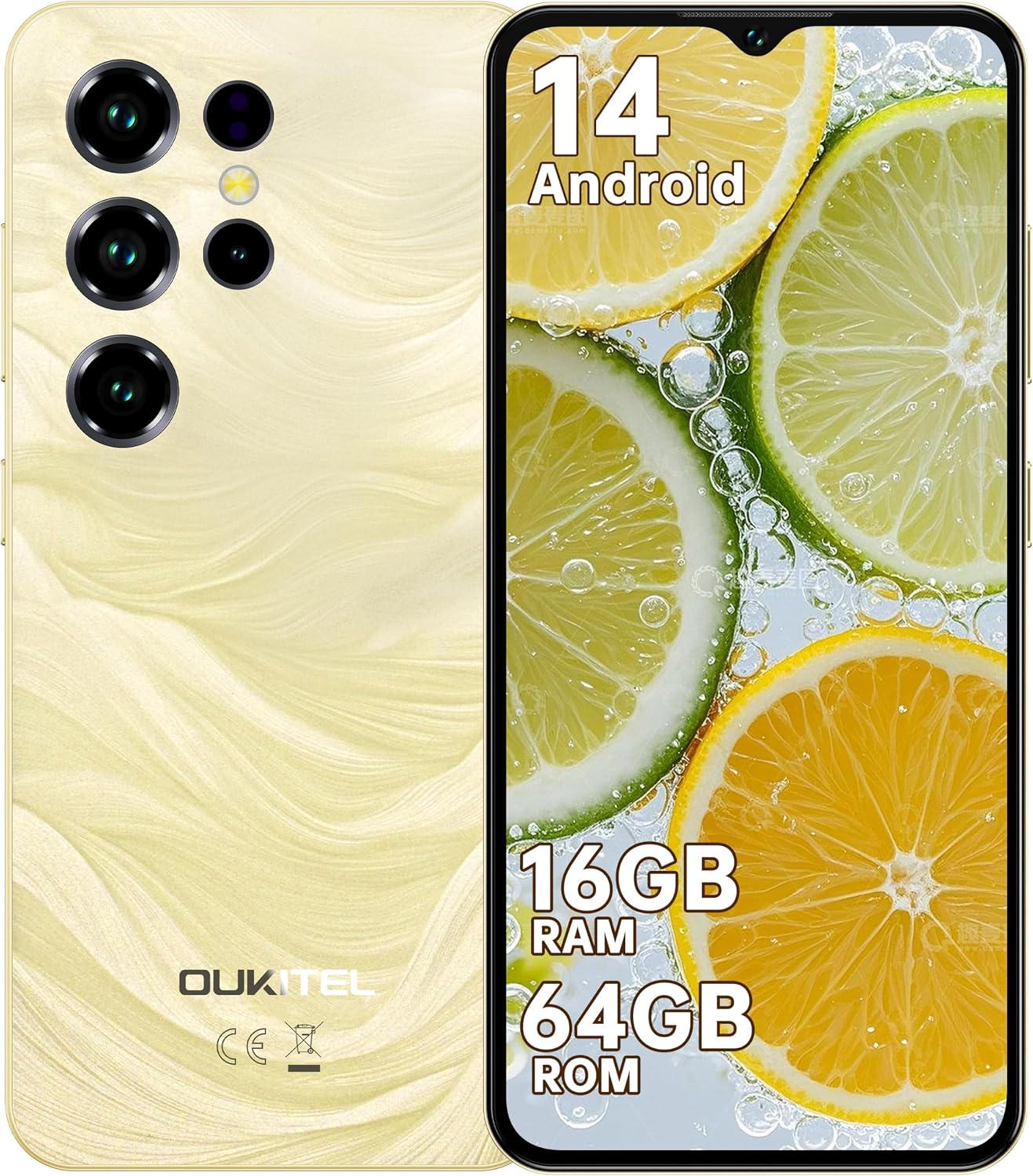 OUKITEL C2 Android14スマホ 16GB64GB1TB拡張可能、6.52インチ大画面 13MP5MPカメラ、5000mAh大容量バッテリー 3.5mmヘッドフォンジャック 4G SIMフリー スマホ 本体GPSOTG技適認証済