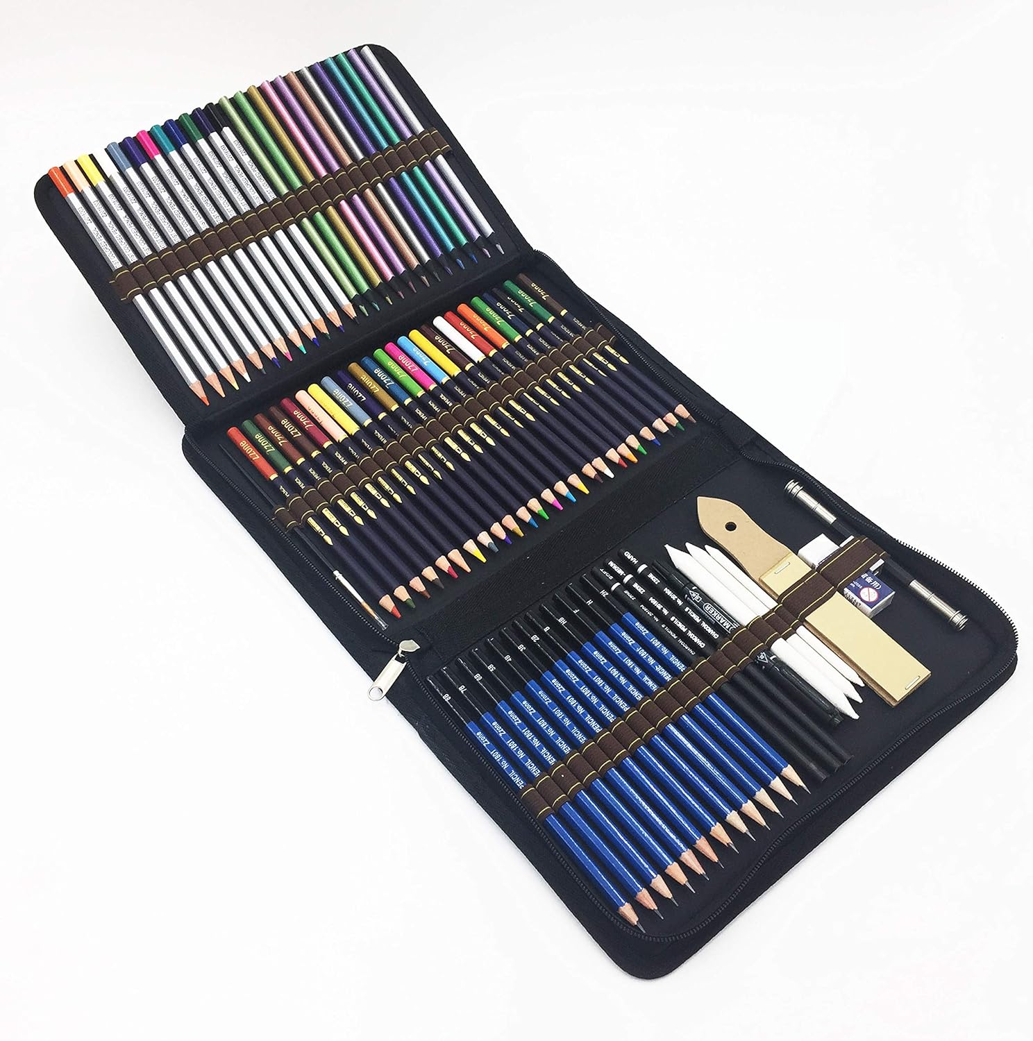 72 Piece Drawing & Sketch Pencils Set - Ideal for Beginners & Pro Artists Drawing, Sketching, Shading & Colouring