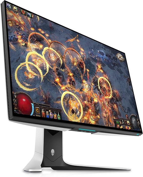 Alienware 27 Inch 240Hz Gaming Monitor, 2560 x 1440p QHD (Quad High Definition), Fast IPS , VESA Display, HDR 600, NVIDIA G-SYNC Ultimate Certification, AW2721D, XW3CK - White