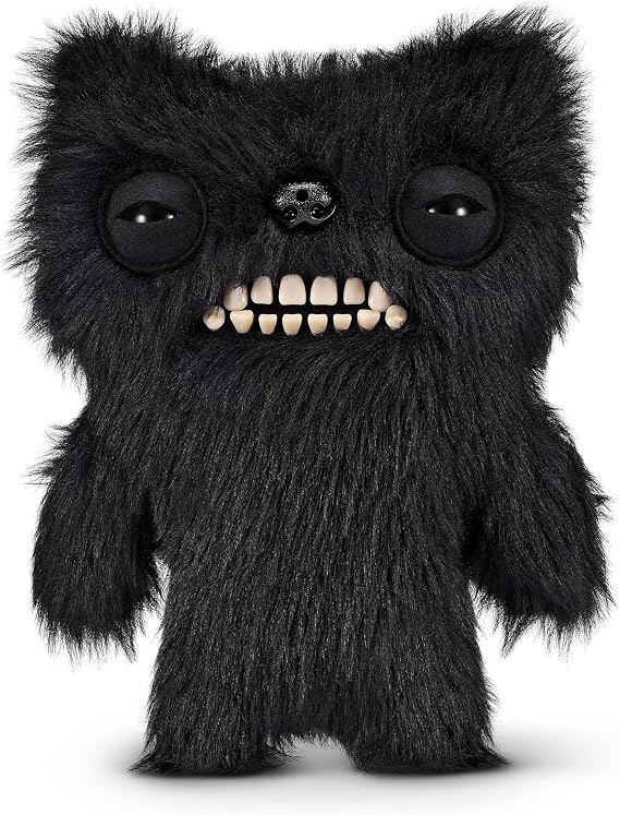 Fuggler Misfit Monsters 9-inch by ZURU, Funny Ugly Monster Plush Toy, Soft Doll Plushies for Kids and Adults (Mr Buttons & Screech - Pink & Blue)