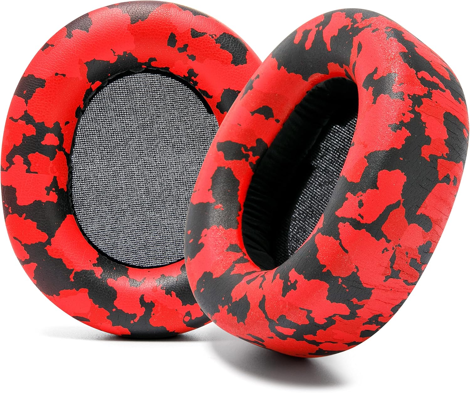 WC PadZ Nova Pro Wireless & Nova Elite - Replacement Ear Pads for Steelseries Arctis Nova Pro Wireless & Nova Elite by Wicked Cushion, Thick, Soft and Comfortable | Red Camo