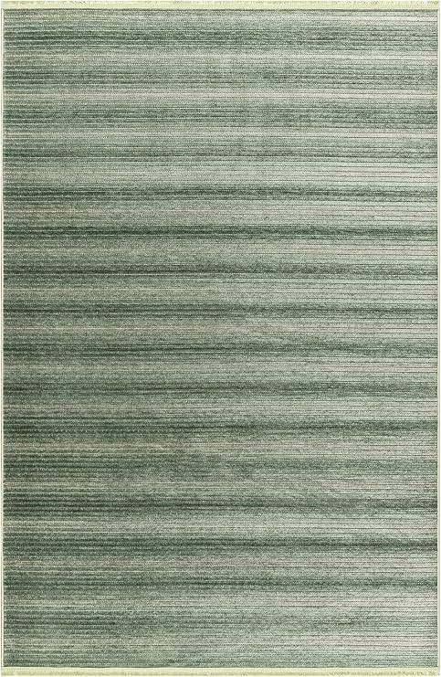 Stripe Yeşil Kilim Kaymaz Taban Salon Oturma Odası Antre Halısı 33011a, 60 x 100