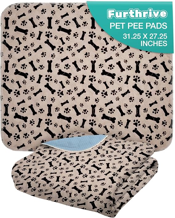 Furthrive Washable Pee Pads for Dogs with Pheromone Attraction, Reusable