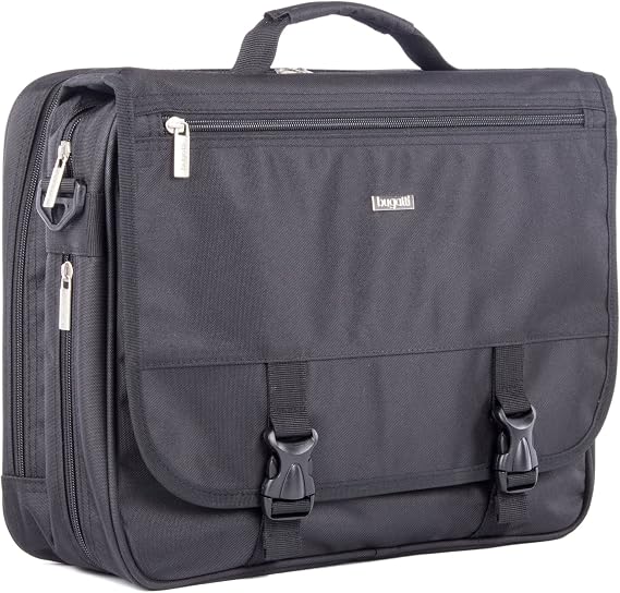BUGATTI Nathan Executive Briefcase, Polyester, Black