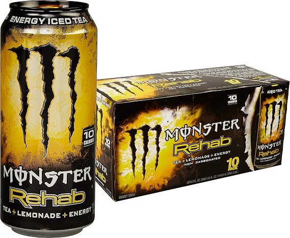 Monster Rehab, Tea + Lemonade, 15.5 fl oz, 10 Pack