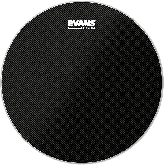 Evans Hybrid Black Marching Snare Drum Head - Marching Band Drum Heads - 13 Inch