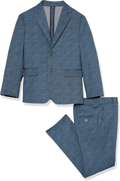 Isaac Mizrahi Boys' Slim Fit Boy's Check Suit