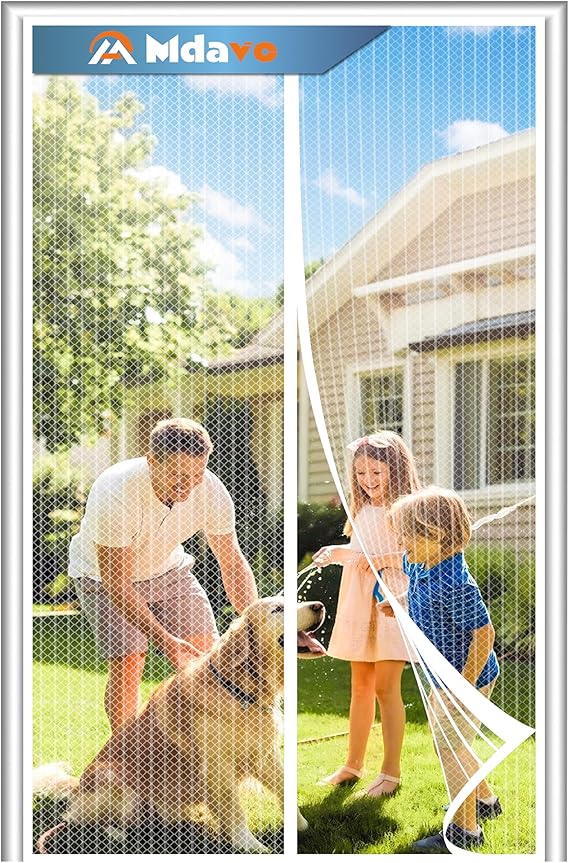 Magnetic Screen Door, Door Screen Magnetic Closure-Keeps Bugs Out Let Breeze in, Heavy Duty Mesh - Pet and Kid Friendly, Works with Front Doors, Sliding Doors Fit Door Size 32 x 80 in