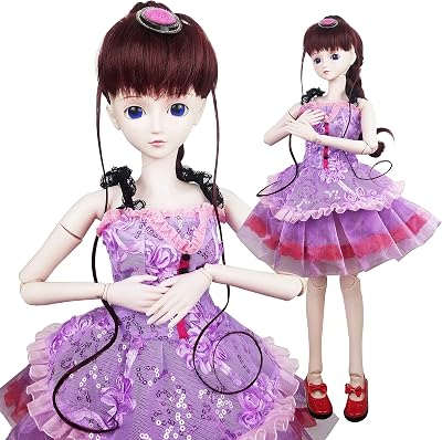 Jasmine Fairy 13 SD Doll Full Set 24inch Girl Ball Jointed Dolls BJD Toy Action Figure  Makeup  Accessory Gift