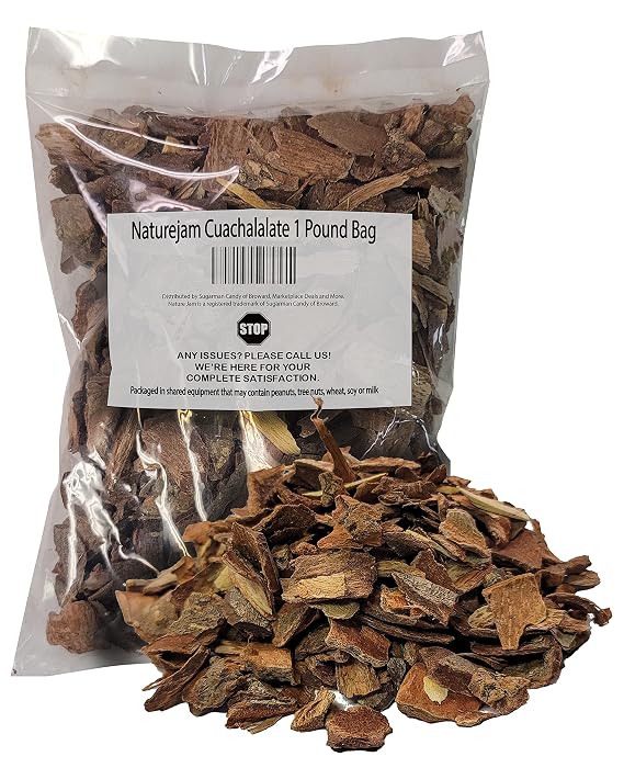 Naturejam Cuachalalate 1 Pound Bag-Stomach Ulcer & Digestive Discomfort Help-100% Natural Wildcraft-No Processing aka Juliana Adstringens