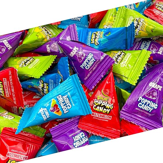 Popping Candy, Popping Rocks Candy Individually Wrapped, 40 Mini Packs