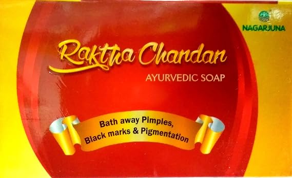 Nagarjuna Raktha Chandan Ayurvedic Soap,75Gm(Pack Of 4)