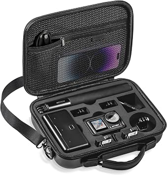 Tomat Action 5 Pro Carrying Case for DJI Osmo Action 5 Pro/Action 4 Camera Accessories Hard Shell Bag Travel Case Compatible with DJI Action 5 Pro/Action 4 Adventure