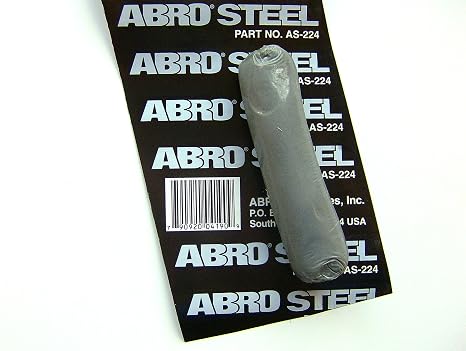 ABRO Steel-Reinforced Epoxy Putty 1.5 oz, Metal Repair Filler