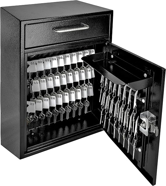 Mail Boss Key Boss 8105-Key Steel Key Cabinet with Keyed Lock