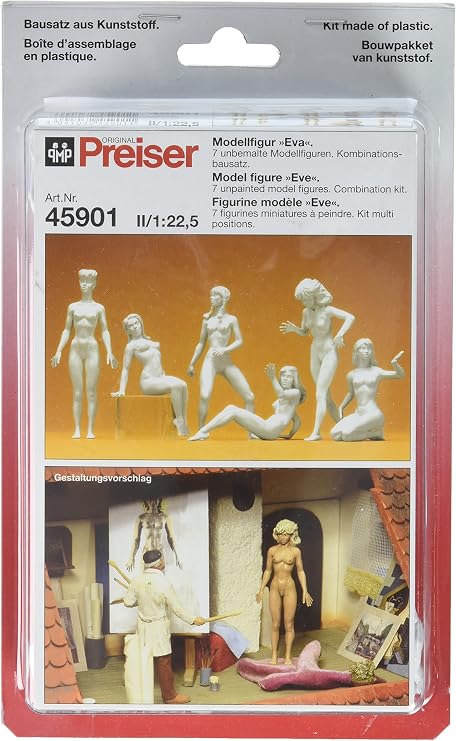 Preiser 45901 Customizing Figure Sets Eve Female Figures G Model Figure