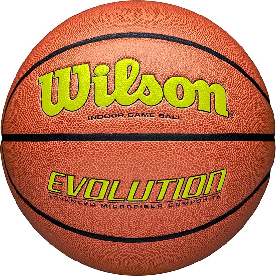 Wilson Evolution Basketball, Japan Basketball Association Certified JBA, Authentic Product, No. 7 Ball, No. 6 Ball, No. 5 Ball, Recommended for Indoor Use