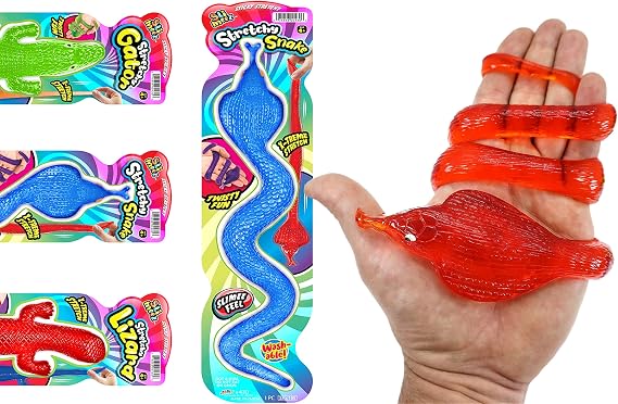 JA-RU Giant Sticky Lizard, Alligator, Snake Stretchy Fidget Toy 430-1A