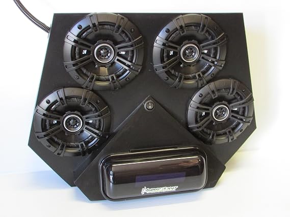SD 2SBT4B -Polaris RZR BT Stereo System UTV Side by Side (4-5.25" Marine Speakers)