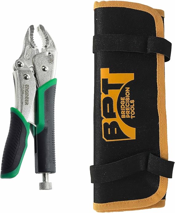 ENGINEER PZ-65 Locking Pliers & BPT-PCH Tool Pouch Bundle