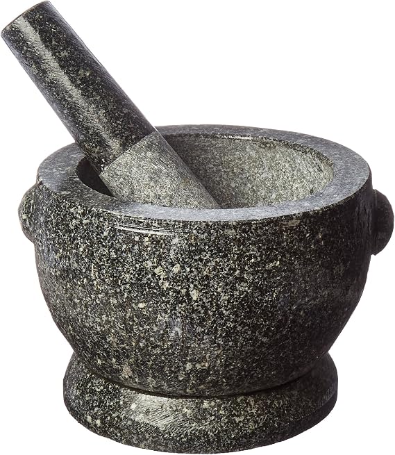 Large 8 Thai Granite Mortar and Pestle and The proper view