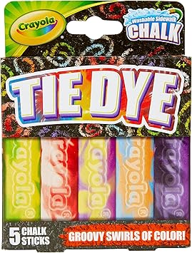Crayola Tie Dye Chalk 5ct