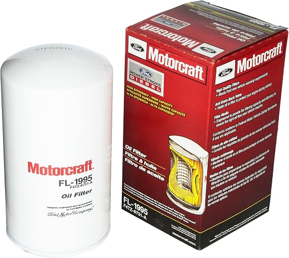 Motorcraft Engine Oil Filter- FL-1995 (OE Replacement Part for Select Years and Trims of Ford: E-350/E-450/E-550/Excursion/F-250/F-350/F-450/F-550/F-650/F-750/F-Super Duty Vehicles)