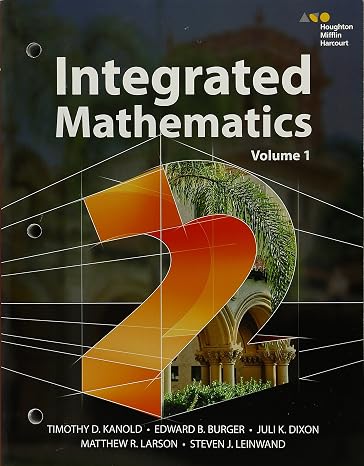 Hmh Integrated Math 2: Interactive Student Edition Volume 1 (Consumable) 2015