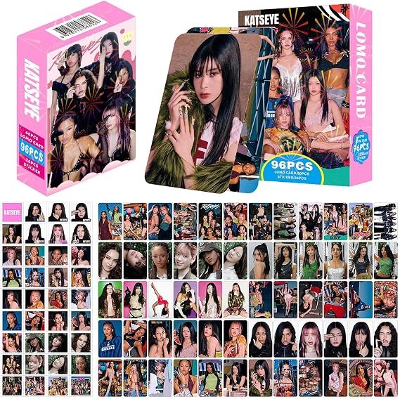 MXP 132pcs Cards Set for KATSEYE, Photocards Set for Fans(Pink box)