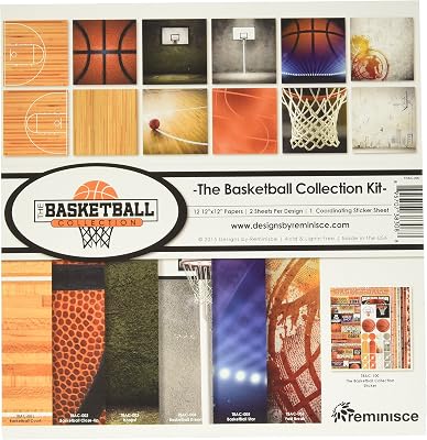 Reminisce The Basketball Collection Kit, Multicolor, 12 by 12, TBAC-200