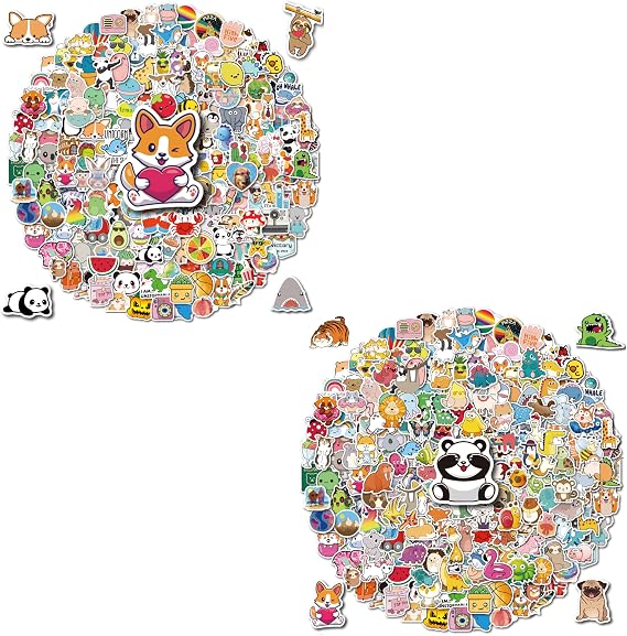 200pcs + 300pcs Stickers for Kids, Water Bottle Stickers