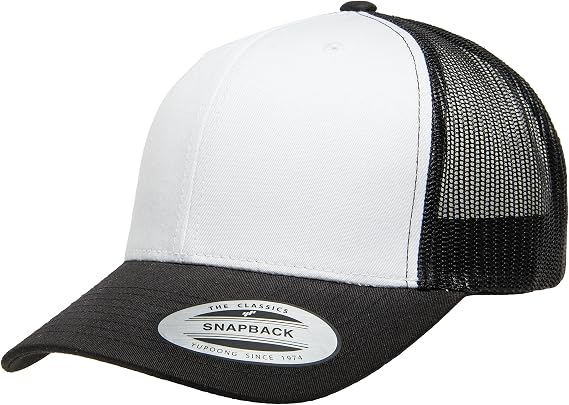 Yupoong Unisex Adult Classic Retro Trucker Cap - White Front Panel
