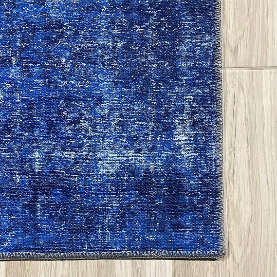Anti-alerjik yıkanabilir şönil halı kilim eskitme, modern desen oturma odası, salon, çocuk odası, mutfak, koridor halısı, yolluk (120 x 180 cm)