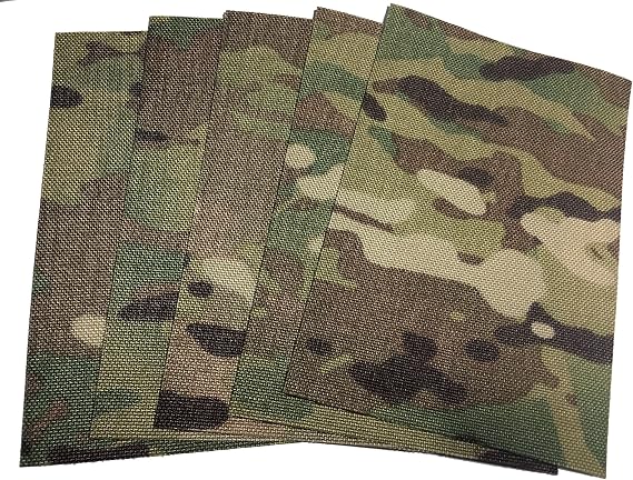 5 Pieces 5x3" Milspec Authentic Multicam - OCP Camo Tactical 1000 Denier Cordura Classic Fabric Clothing Patch Sew On